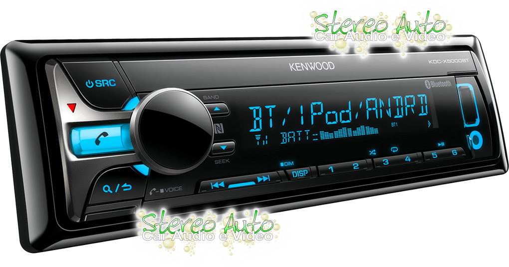 Autoradio Bluetooth, con Porta USB e Lettore CD, Stereo per Auto 1 din, Aux-In, 3 Pre-Out RCA, Kenwood KDC-X5000BT, immagine grande e dettagliata