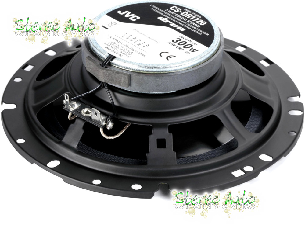 Altoparlanti casse per auto da 165mm coassiali 16,5 cm modello JVC CS-DR1720 seconda immagine grande e dettagliata