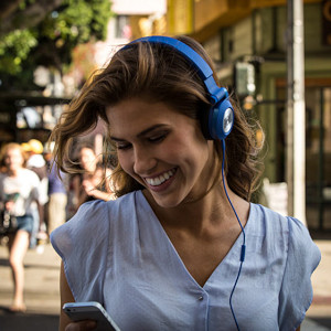 Cuffie On-Ear sovraurali smartphone JBL Synchros E30 blu