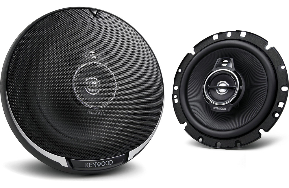Altoparlanti per auto da 165 mm, modello Kenwood KFC-PS1795, casse coassiali a 3 vie, con woofer diametro 16,5 cm, midrange e tweeter, per installazione nelle predisposizioni delle portiere oppure a pannello pianale sulla cappelliera. Vista principale.