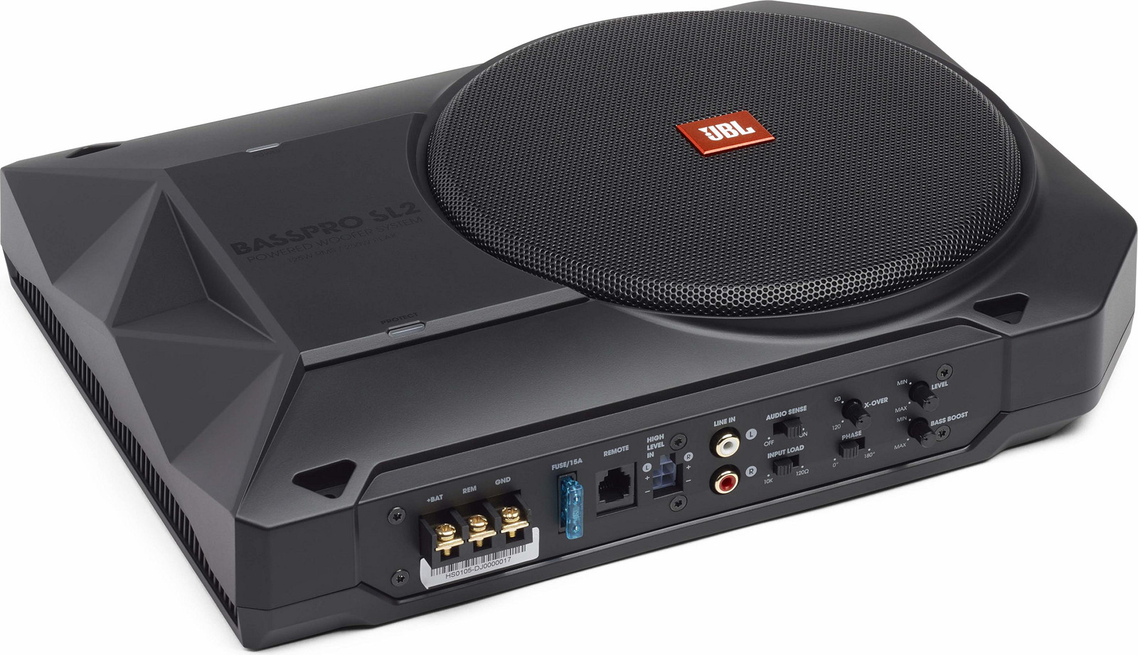 Subwoofer auto attivo 20 cm sotto sedile JBL BassPro SL2