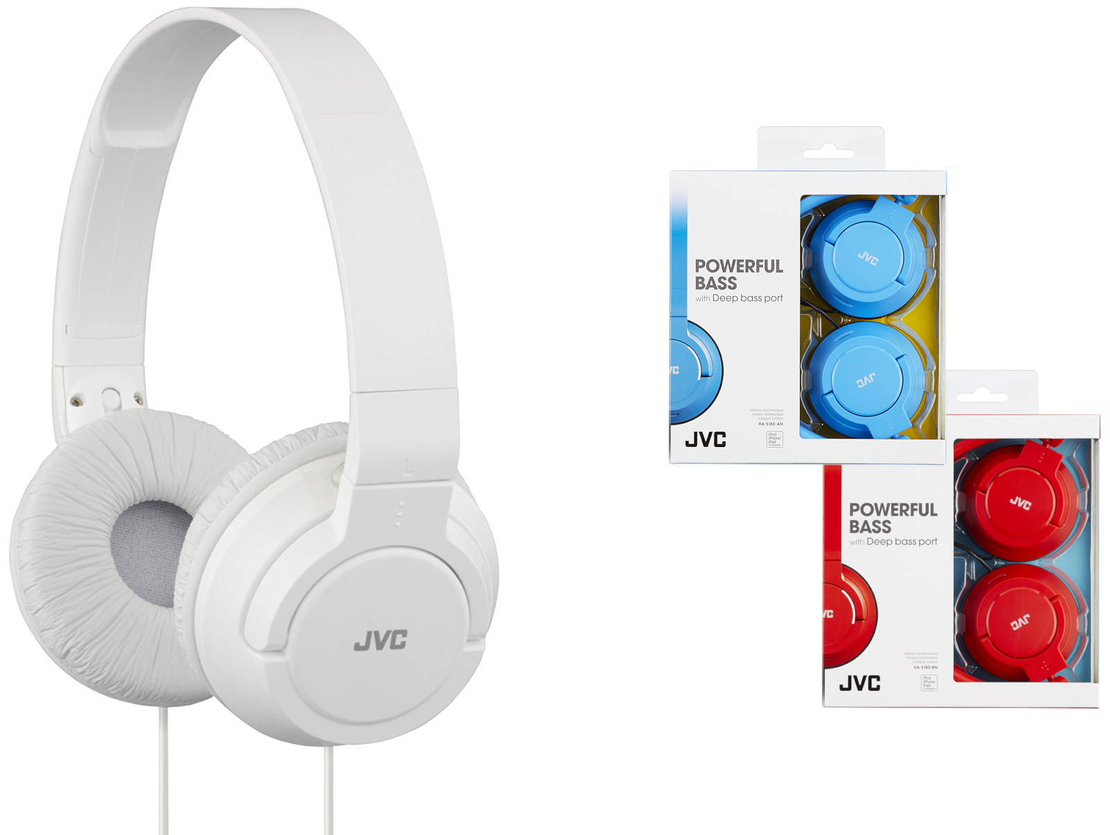 Cuffie a filo basic Dj Stereo On-Ear sovraurali JVC HA-S180