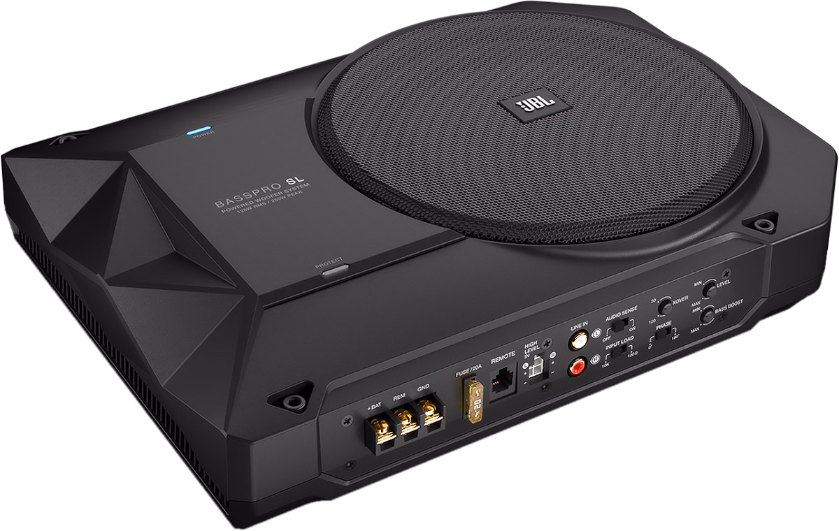 Subwoofer auto attivo 20 cm sotto sedile JBL BassPro SL